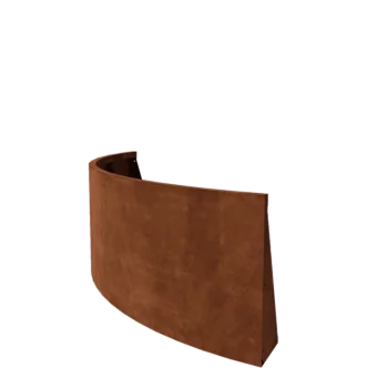 Muro di contenimento in acciaio corten - Curva esterna - 150 x 150 x 60 cm