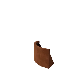Muro di contenimento in acciaio corten - Curva esterna - 50 x 50 x 30 cm