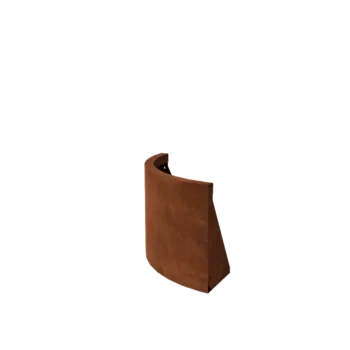 Muro di contenimento in acciaio corten - Curva esterna - 50 x 50 x 40 cm