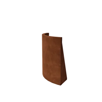 Muro di contenimento in acciaio corten - Curva esterna - 50 x 50 x 60 cm