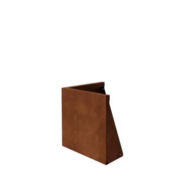 Muro di contenimento in acciaio corten - Angolo esterno - 50 x 50 x 50 cm