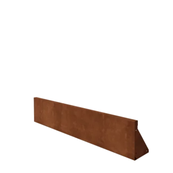 Muro di contenimento in acciaio corten - Dirrita - 150 x 30 cm
