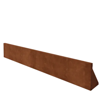 Muro di contenimento in acciaio corten - Dirrita - 200 x 30 cm