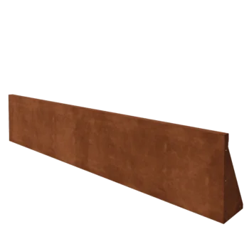 Muro di contenimento in acciaio corten - Dirrita - 200 x 40 cm