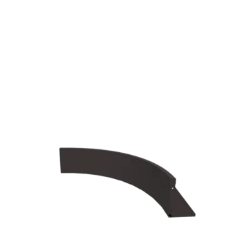 Muro di contenimento in acciaio - Curva interna - 100 x 100 x 30 cm - RAL7016 opaco (grigio antracite)