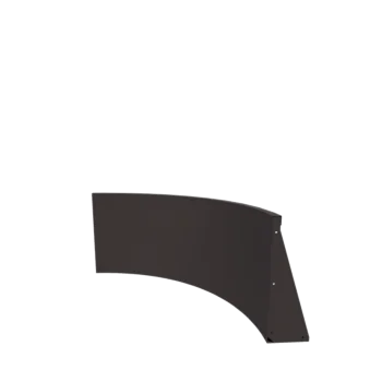 Muro di contenimento in acciaio - Curva interna - 100 x 100 x 60 cm - Altri colori RAL