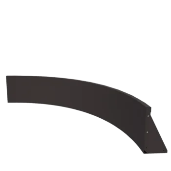 Muro di contenimento in acciaio - Curva interna - 150 x 150 x 40 cm - Altri colori RAL