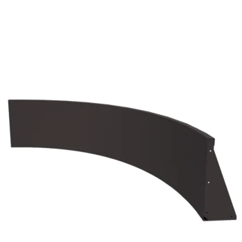 Muro di contenimento in acciaio - Curva interna - 150 x 150 x 50 cm - Altri colori RAL