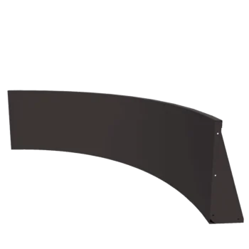 Muro di contenimento in acciaio - Curva interna - 150 x 150 x 60 cm - Altri colori RAL