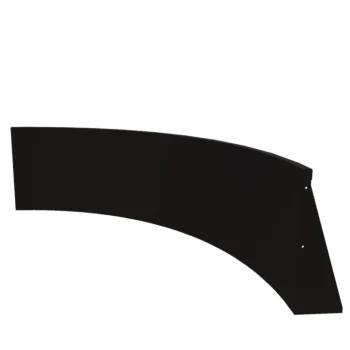Muro di contenimento in acciaio - Curva interna - 150 x 150 x 60 cm - RAL9005 opaco (nero)