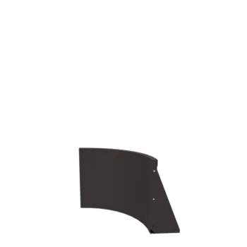 Muro di contenimento in acciaio - Curva interna - 50 x 50 x 50 cm - RAL9005 opaco (nero)