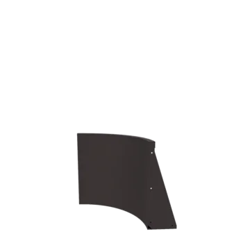 Muro di contenimento in acciaio - Curva interna - 50 x 50 x 60 cm - RAL7016 opaco (grigio antracite)