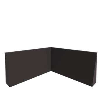 Muro di contenimento in acciaio - Angolo interno - 100 x 100 x 60 cm - RAL7016 opaco (grigio antracite)