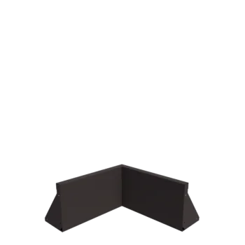 Muro di contenimento in acciaio - Angolo interno - 50 x 50 x 30 cm - Altri colori RAL