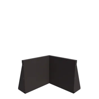Muro di contenimento in acciaio - Angolo interno - 50 x 50 x 50 cm - Altri colori RAL