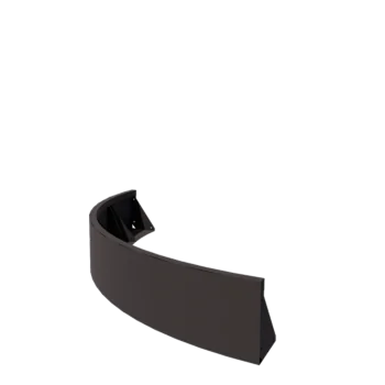 Muro di contenimento in acciaio - Curva esterna - 150 x 150 x 30 cm - Altri colori RAL