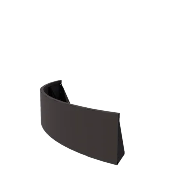 Muro di contenimento in acciaio - Curva esterna - 150 x 150 x 40 cm - Altri colori RAL
