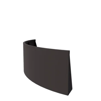 Muro di contenimento in acciaio - Curva esterna - 150 x 150 x 60 cm - RAL7016 opaco (grigio antracite)