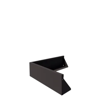 Muro di contenimento in acciaio - Angolo esterno - 100 x 100 x 30 cm - RAL7016 opaco (grigio antracite)