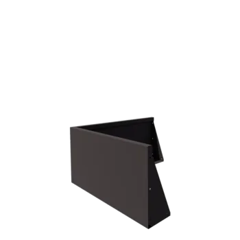 Muro di contenimento in acciaio - Angolo esterno - 100 x 100 x 50 cm - RAL7016 opaco (grigio antracite)