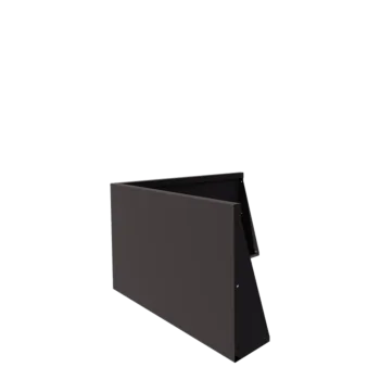 Muro di contenimento in acciaio - Angolo esterno - 100 x 100 x 60 cm - RAL7016 opaco (grigio antracite)