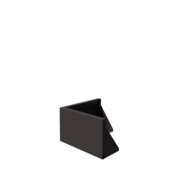 Muro di contenimento in acciaio - Angolo esterno - 50 x 50 x 30 cm - RAL7016 opaco (grigio antracite)