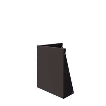 Muro di contenimento in acciaio - Angolo esterno - 50 x 50 x 60 cm - RAL7016 opaco (grigio antracite)