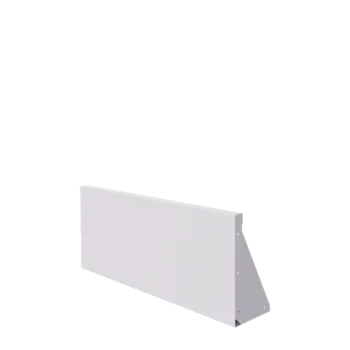 Muro di contenimento in acciaio - Dirrita - 100 x 40 cm - RAL9010 opaco (bianco)