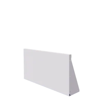 Muro di contenimento in acciaio - Dirrita - 100 x 50 cm - RAL9010 opaco (bianco)