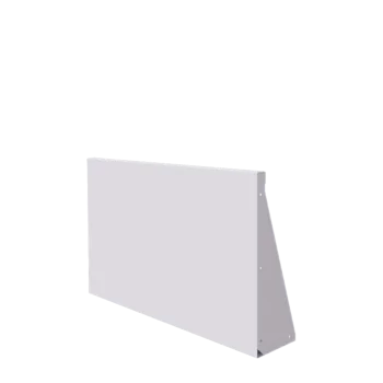 Muro di contenimento in acciaio - Dirrita - 100 x 60 cm - RAL9010 opaco (bianco)