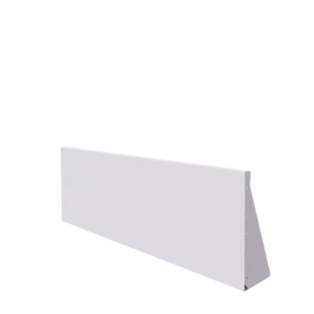 Muro di contenimento in acciaio - Dirrita - 150 x 50 cm - RAL9010 opaco (bianco)