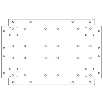 Piastra di base in acciaio zincato - 40 x 60 cm