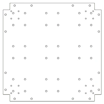 Piastra di base in acciaio zincato - 60 x 60 cm