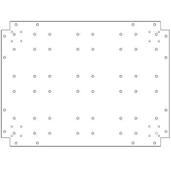 Piastra di base in acciaio zincato - 60 x 80 cm