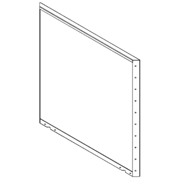 Fioriera in acciaio corten - Panello - 100 x 100 cm