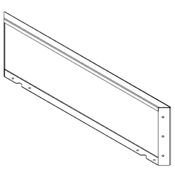 Fioriera in acciaio corten - Panello - 30 x 100 cm