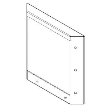 Fioriera in acciaio corten - Panello - 30 x 30 cm