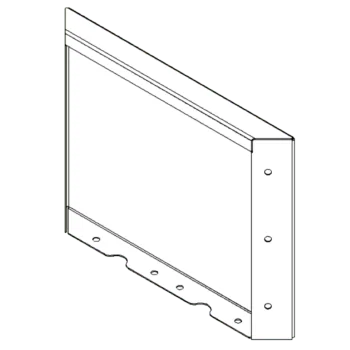 Fioriera in acciaio corten - Panello - 30 x 40 cm