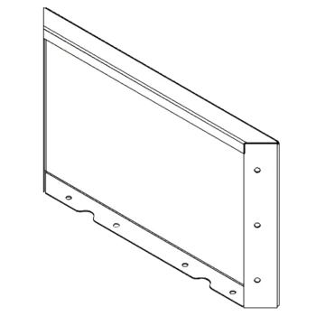 Fioriera in acciaio corten - Panello - 30 x 50 cm