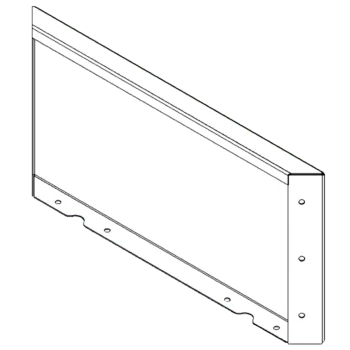 Fioriera in acciaio corten - Panello - 30 x 60 cm