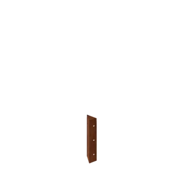 Fioriera in acciaio corten - Pezzo d'angolo 90° - 30 cm