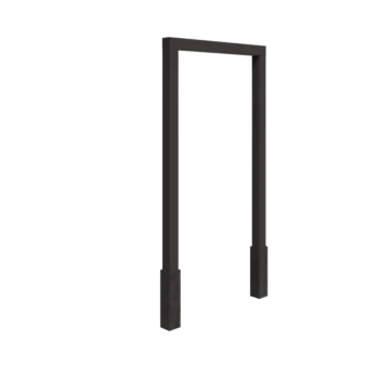 Pergola in acciaio - Dirrita - 150 x 230 cm - Altri colori RAL - Con base in cemento