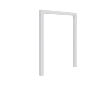 Pergola in acciaio - Dirrita - 200 x 230 cm - RAL9010 opaco (bianco) - Senza base in cemento