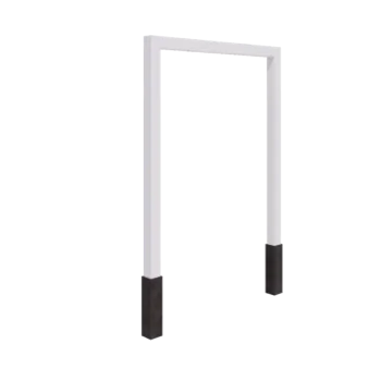 Pergola in acciaio - Dirrita - 200 x 230 cm - RAL9010 opaco (bianco) - Con base in cemento