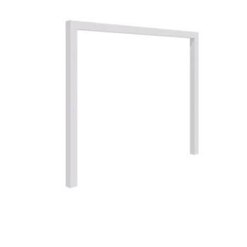 Pergola in acciaio - Dirrita - 300 x 230 cm - RAL9010 opaco (bianco) - Senza base in cemento