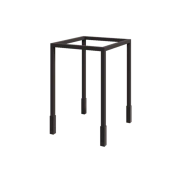 Pergola in acciaio - Quadrato - 224 x 200 x 230 cm - RAL7016 opaco (grigio antracite) - Con base in cemento