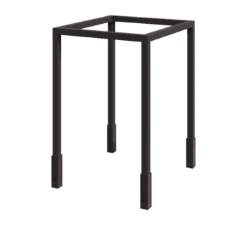 Pergola in acciaio - Quadrato - 224 x 200 x 230 cm - Altri colori RAL - Con base in cemento