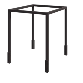 Pergola in acciaio - Quadrato - 274 x 250 x 230 cm - Altri colori RAL - Con base in cemento