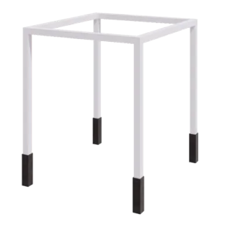 Pergola in acciaio - Quadrato - 274 x 250 x 230 cm - RAL9010 opaco (bianco) - Con base in cemento