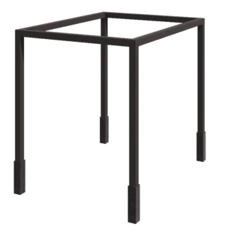 Pergola in acciaio - Quadrato - 324 x 300 x 230 cm - Altri colori RAL - Con base in cemento